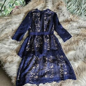ModCloth x Little Mistress Lace Bodycon Midi Dress